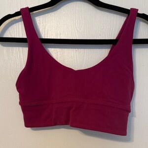 Lululemon Athletica Deep Pink Sports Bra